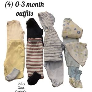 (4) OUTFITS. Baby Gap . Old Navy . Laura Ashley boys . Cherokee Baby